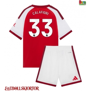 Arsenal Riccardo Calafiori #33 Hemmakläder Barn 2026-27 Kortärmad (+ Korta byxor)